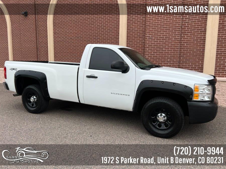 2013 Chevrolet Silverado 1500 4WD Reg Cab 133.0" Work Truck, available for sale in Denver, Colorado | Sam's Automotive. Denver, Colorado 2013 Chevrolet Silverado 1500 4WD Reg Cab 133.0" Work Truck, available for sale in Denver, Colorado | Sam's Automotive. Denver, Colorado