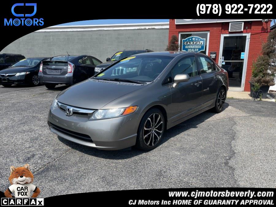 2008 Honda Civic Sdn 4dr Auto LX, available for sale in Beverly, Massachusetts | CJ Motors Inc. Beverly, Massachusetts 2008 Honda Civic Sdn 4dr Auto LX, available for sale in Beverly, Massachusetts | CJ Motors Inc. Beverly, Massachusetts