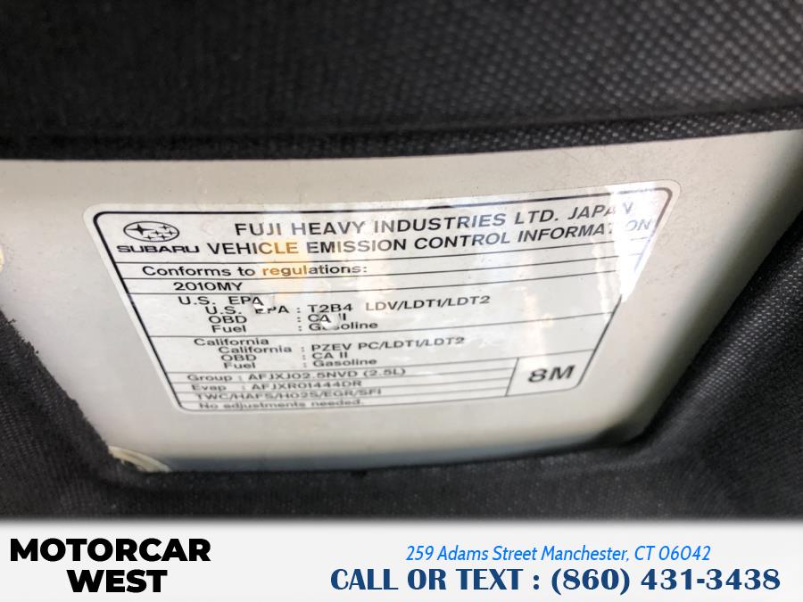 2010 Subaru Legacy 4dr Sdn H4 Auto Prem All-Weather, available for sale in Manchester, Connecticut | Motorcar West. Manchester, Connecticut 2010 Subaru Legacy 4dr Sdn H4 Auto Prem All-Weather, available for sale in Manchester, Connecticut | Motorcar West. Manchester, Connecticut