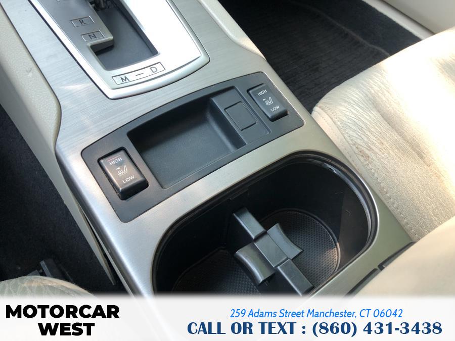 2010 Subaru Legacy 4dr Sdn H4 Auto Prem All-Weather, available for sale in Manchester, Connecticut | Motorcar West. Manchester, Connecticut 2010 Subaru Legacy 4dr Sdn H4 Auto Prem All-Weather, available for sale in Manchester, Connecticut | Motorcar West. Manchester, Connecticut