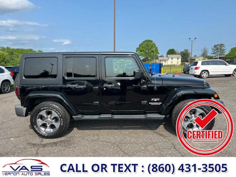 2016 Jeep Wrangler Unlimited 4WD 4dr Sahara, available for sale in Manchester, Connecticut | Vernon Auto Sale & Service. Manchester, Connecticut 2016 Jeep Wrangler Unlimited 4WD 4dr Sahara, available for sale in Manchester, Connecticut | Vernon Auto Sale & Service. Manchester, Connecticut