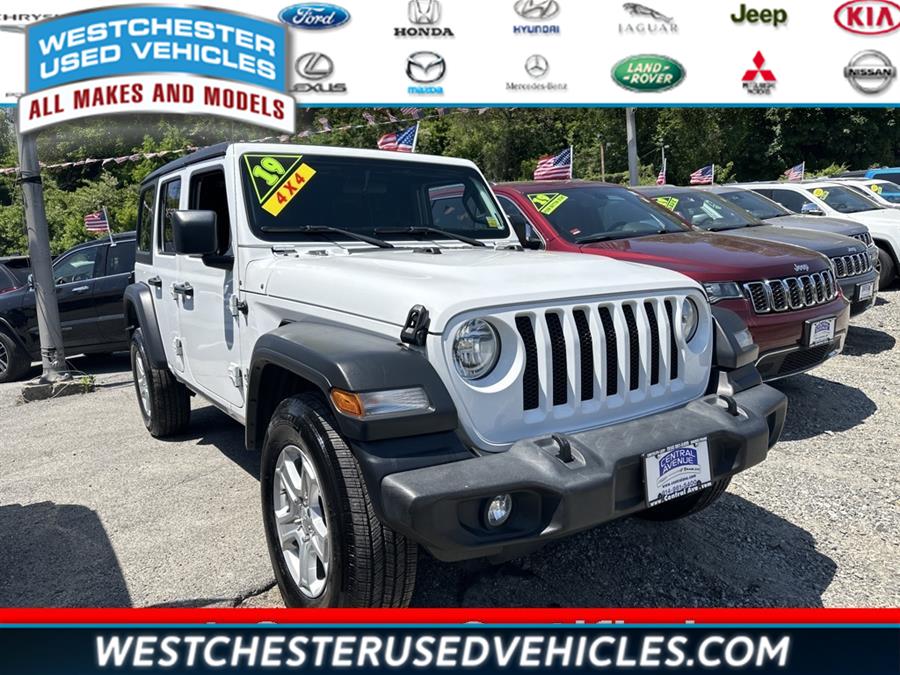 2019 Jeep Wrangler Unlimited Sport S, available for sale in White Plains, New York | Westchester Used Vehicles. White Plains, New York 2019 Jeep Wrangler Unlimited Sport S, available for sale in White Plains, New York | Westchester Used Vehicles. White Plains, New York