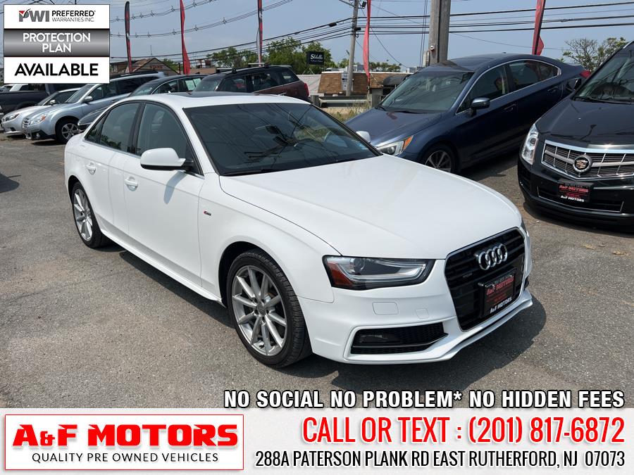 2015 Audi A4 4dr Sdn Auto quattro 2.0T Premium Plus, available for sale in East Rutherford, New Jersey | A&F Motors LLC. East Rutherford, New Jersey 2015 Audi A4 4dr Sdn Auto quattro 2.0T Premium Plus, available for sale in East Rutherford, New Jersey | A&F Motors LLC. East Rutherford, New Jersey