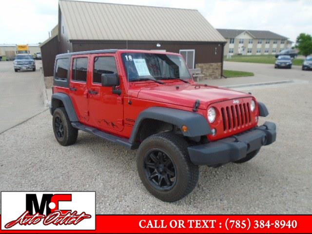 2018 Jeep Wrangler JK Unlimited Sport S 4x4, available for sale in Colby, Kansas | M C Auto Outlet Inc. Colby, Kansas 2018 Jeep Wrangler JK Unlimited Sport S 4x4, available for sale in Colby, Kansas | M C Auto Outlet Inc. Colby, Kansas