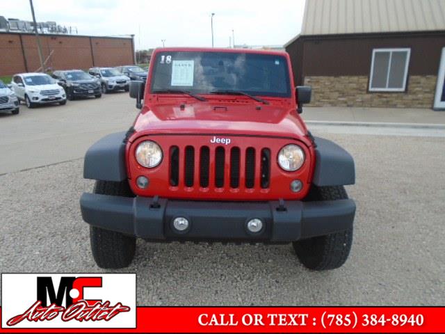 2018 Jeep Wrangler JK Unlimited Sport S 4x4, available for sale in Colby, Kansas | M C Auto Outlet Inc. Colby, Kansas 2018 Jeep Wrangler JK Unlimited Sport S 4x4, available for sale in Colby, Kansas | M C Auto Outlet Inc. Colby, Kansas