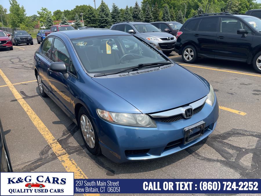 2009 Honda Civic Sdn 4dr Auto DX-VP, available for sale in New Britain, Connecticut | K and G Cars . New Britain, Connecticut 2009 Honda Civic Sdn 4dr Auto DX-VP, available for sale in New Britain, Connecticut | K and G Cars . New Britain, Connecticut