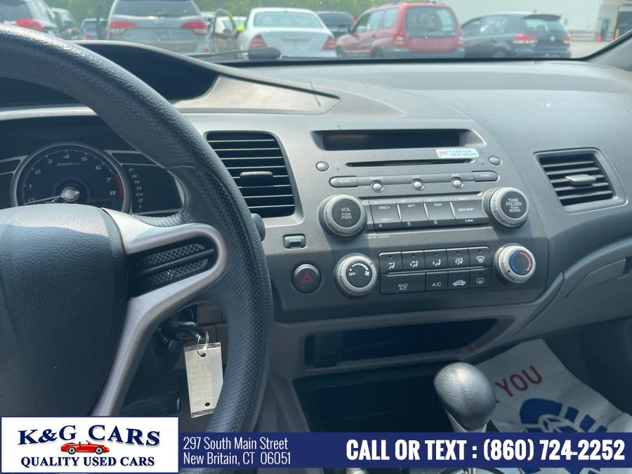 2009 Honda Civic Sdn 4dr Auto DX-VP, available for sale in New Britain, Connecticut | K and G Cars . New Britain, Connecticut 2009 Honda Civic Sdn 4dr Auto DX-VP, available for sale in New Britain, Connecticut | K and G Cars . New Britain, Connecticut