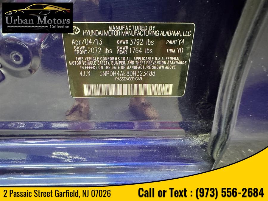 2013 Hyundai Elantra GLS PZEV, available for sale in Garfield, New Jersey | Urban Motors Collection. Garfield, New Jersey 2013 Hyundai Elantra GLS PZEV, available for sale in Garfield, New Jersey | Urban Motors Collection. Garfield, New Jersey