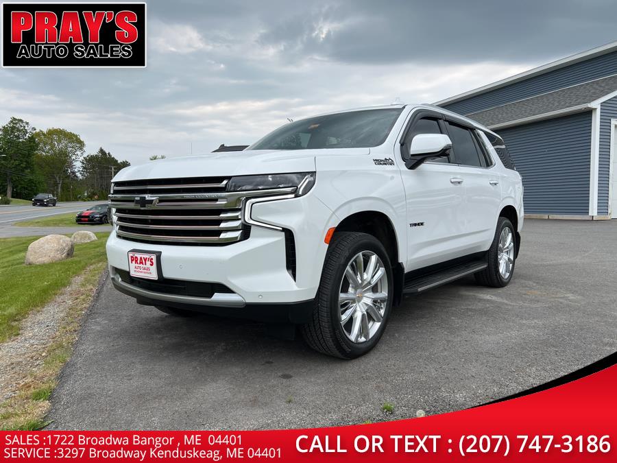 2021 Chevrolet Tahoe 4WD 4dr High Country, available for sale in Bangor , Maine | Pray's Auto Sales . Bangor , Maine 2021 Chevrolet Tahoe 4WD 4dr High Country, available for sale in Bangor , Maine | Pray's Auto Sales . Bangor , Maine