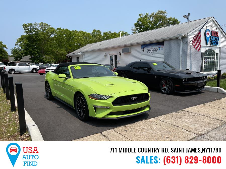 2020 Ford Mustang EcoBoost Premium Convertible, available for sale in Saint James, New York | USA Auto Find. Saint James, New York 2020 Ford Mustang EcoBoost Premium Convertible, available for sale in Saint James, New York | USA Auto Find. Saint James, New York