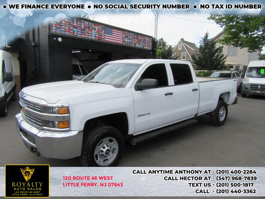 2017 Chevrolet Silverado 2500HD 4WD Crew Cab 167.7" Work Truck, available for sale in Little Ferry, New Jersey | Royalty Auto Sales. Little Ferry, New Jersey 2017 Chevrolet Silverado 2500HD 4WD Crew Cab 167.7" Work Truck, available for sale in Little Ferry, New Jersey | Royalty Auto Sales. Little Ferry, New Jersey