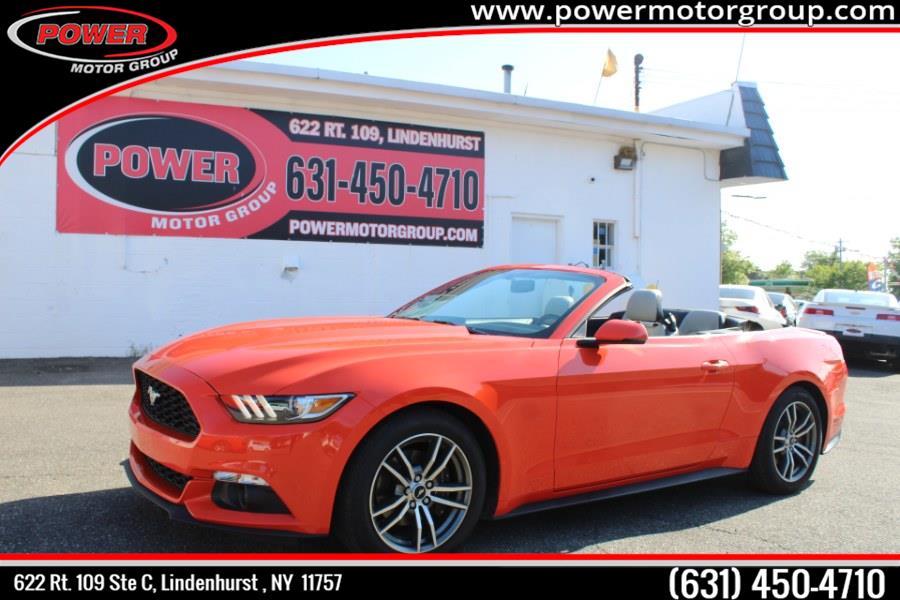 2016 Ford Mustang 2dr Conv EcoBoost Premium, available for sale in Lindenhurst, New York | Power Motor Group. Lindenhurst, New York