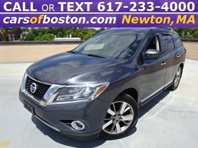 2013 Nissan Pathfinder Platinum 4WD, available for sale in Newton, Massachusetts | Motorcars of Boston. Newton, Massachusetts 2013 Nissan Pathfinder Platinum 4WD, available for sale in Newton, Massachusetts | Motorcars of Boston. Newton, Massachusetts