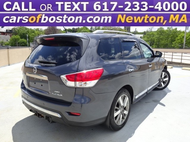 2013 Nissan Pathfinder Platinum 4WD, available for sale in Newton, Massachusetts | Motorcars of Boston. Newton, Massachusetts 2013 Nissan Pathfinder Platinum 4WD, available for sale in Newton, Massachusetts | Motorcars of Boston. Newton, Massachusetts