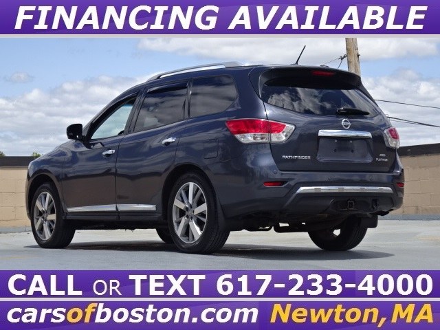 2013 Nissan Pathfinder Platinum 4WD, available for sale in Newton, Massachusetts | Motorcars of Boston. Newton, Massachusetts 2013 Nissan Pathfinder Platinum 4WD, available for sale in Newton, Massachusetts | Motorcars of Boston. Newton, Massachusetts