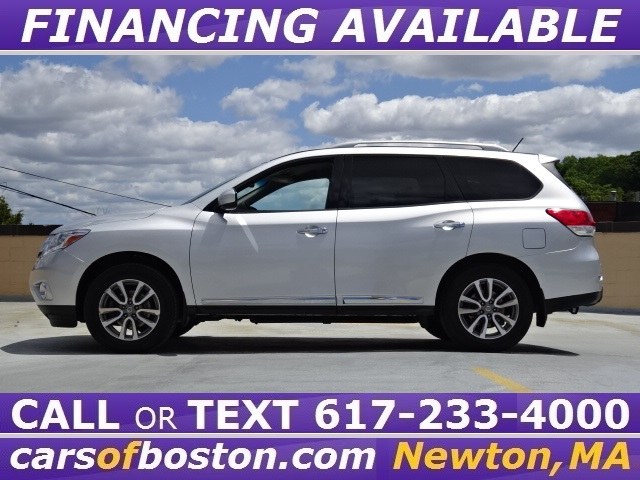 2014 Nissan Pathfinder SL 4WD, available for sale in Newton, Massachusetts | Motorcars of Boston. Newton, Massachusetts 2014 Nissan Pathfinder SL 4WD, available for sale in Newton, Massachusetts | Motorcars of Boston. Newton, Massachusetts