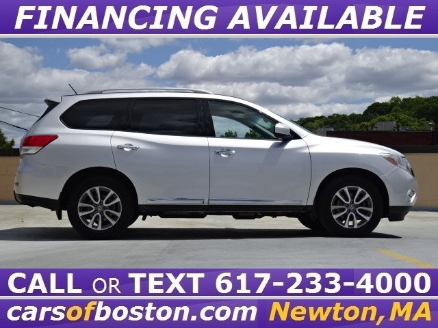 2014 Nissan Pathfinder SL 4WD, available for sale in Newton, Massachusetts | Motorcars of Boston. Newton, Massachusetts 2014 Nissan Pathfinder SL 4WD, available for sale in Newton, Massachusetts | Motorcars of Boston. Newton, Massachusetts