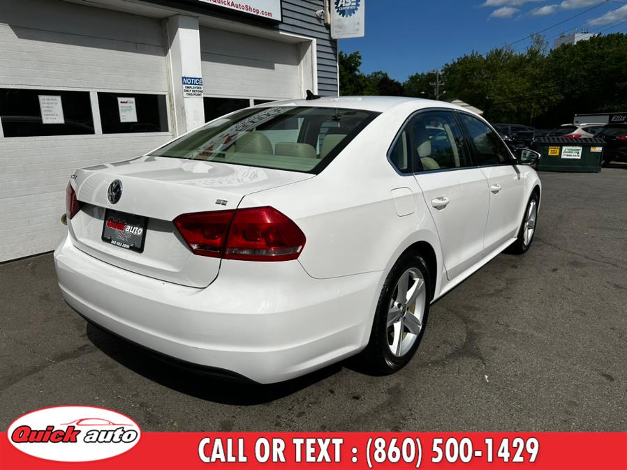 2012 Volkswagen Passat 4dr Sdn 2.5L Auto SE w/Sunroof & Nav PZEV, available for sale in Bristol, Connecticut | Quick Auto LLC. Bristol, Connecticut 2012 Volkswagen Passat 4dr Sdn 2.5L Auto SE w/Sunroof & Nav PZEV, available for sale in Bristol, Connecticut | Quick Auto LLC. Bristol, Connecticut
