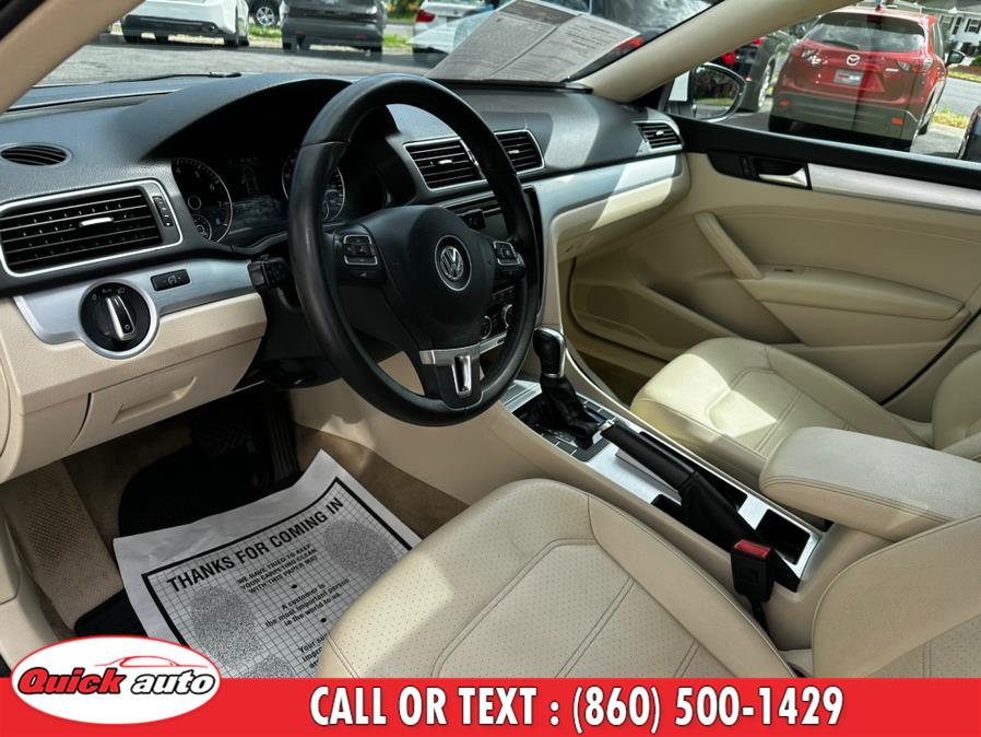 2012 Volkswagen Passat 4dr Sdn 2.5L Auto SE w/Sunroof & Nav PZEV, available for sale in Bristol, Connecticut | Quick Auto LLC. Bristol, Connecticut 2012 Volkswagen Passat 4dr Sdn 2.5L Auto SE w/Sunroof & Nav PZEV, available for sale in Bristol, Connecticut | Quick Auto LLC. Bristol, Connecticut