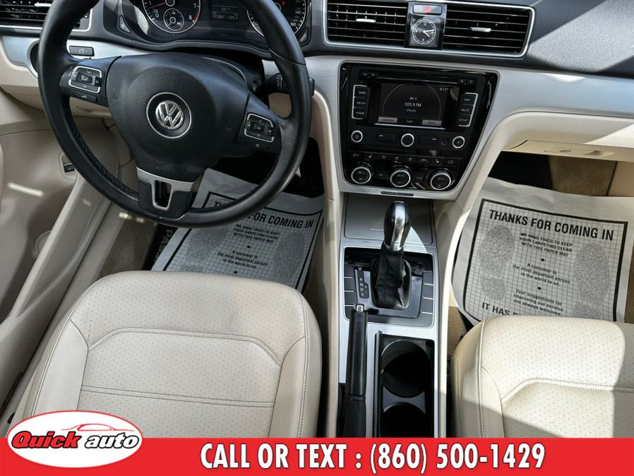 2012 Volkswagen Passat 4dr Sdn 2.5L Auto SE w/Sunroof & Nav PZEV, available for sale in Bristol, Connecticut | Quick Auto LLC. Bristol, Connecticut 2012 Volkswagen Passat 4dr Sdn 2.5L Auto SE w/Sunroof & Nav PZEV, available for sale in Bristol, Connecticut | Quick Auto LLC. Bristol, Connecticut