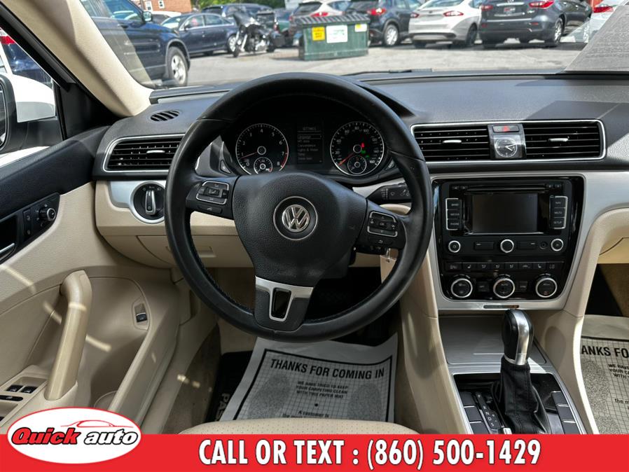 2012 Volkswagen Passat 4dr Sdn 2.5L Auto SE w/Sunroof & Nav PZEV, available for sale in Bristol, Connecticut | Quick Auto LLC. Bristol, Connecticut 2012 Volkswagen Passat 4dr Sdn 2.5L Auto SE w/Sunroof & Nav PZEV, available for sale in Bristol, Connecticut | Quick Auto LLC. Bristol, Connecticut