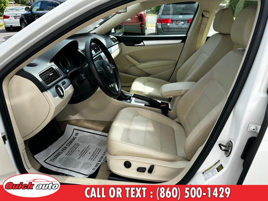 2012 Volkswagen Passat 4dr Sdn 2.5L Auto SE w/Sunroof & Nav PZEV, available for sale in Bristol, Connecticut | Quick Auto LLC. Bristol, Connecticut 2012 Volkswagen Passat 4dr Sdn 2.5L Auto SE w/Sunroof & Nav PZEV, available for sale in Bristol, Connecticut | Quick Auto LLC. Bristol, Connecticut