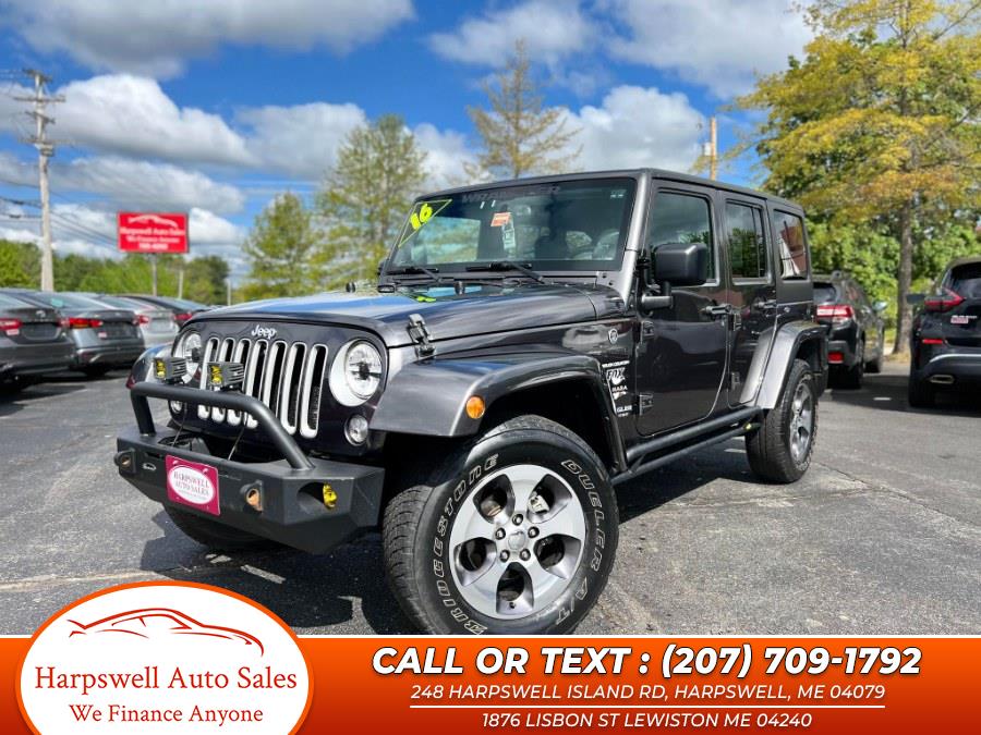 2016 Jeep Wrangler Unlimited 4WD 4dr Sahara, available for sale in Harpswell, Maine | Harpswell Auto Sales Inc. Harpswell, Maine