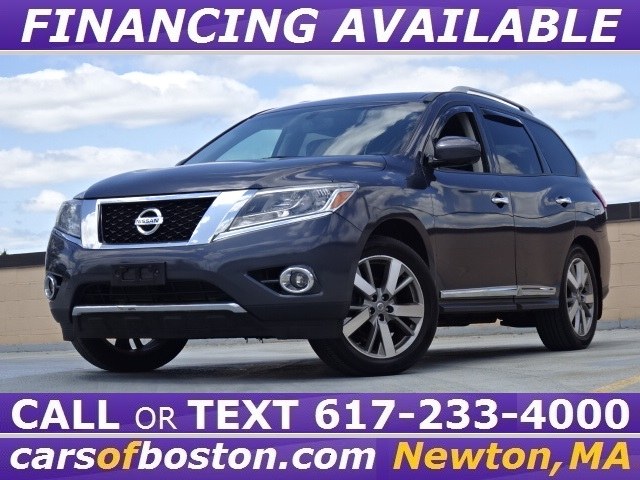 2013 Nissan Pathfinder Platinum 4WD, available for sale in Newton, Massachusetts | Cars of Boston. Newton, Massachusetts 2013 Nissan Pathfinder Platinum 4WD, available for sale in Newton, Massachusetts | Cars of Boston. Newton, Massachusetts
