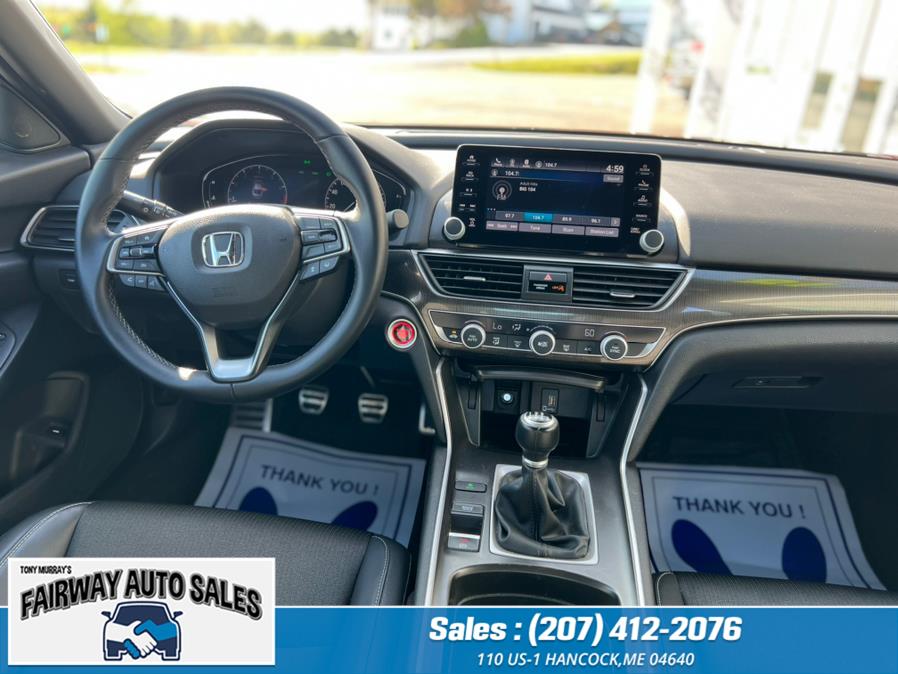 2018 Honda Accord Sedan Sport 1.5T Manual, available for sale in Hancock, Maine | Fairway Auto Sales. Hancock, Maine 2018 Honda Accord Sedan Sport 1.5T Manual, available for sale in Hancock, Maine | Fairway Auto Sales. Hancock, Maine