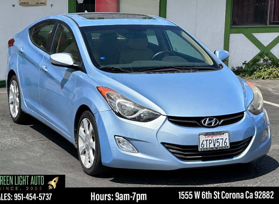 2012 Hyundai Elantra 4dr Sdn Auto Limited PZEV (Ulsan Plant), available for sale in Corona, California | Green Light Auto. Corona, California 2012 Hyundai Elantra 4dr Sdn Auto Limited PZEV (Ulsan Plant), available for sale in Corona, California | Green Light Auto. Corona, California