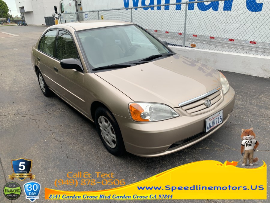 2001 Honda Civic 4dr Sdn LX Auto w/Side Airbags, available for sale in Garden Grove, California | Speedline Motors. Garden Grove, California 2001 Honda Civic 4dr Sdn LX Auto w/Side Airbags, available for sale in Garden Grove, California | Speedline Motors. Garden Grove, California