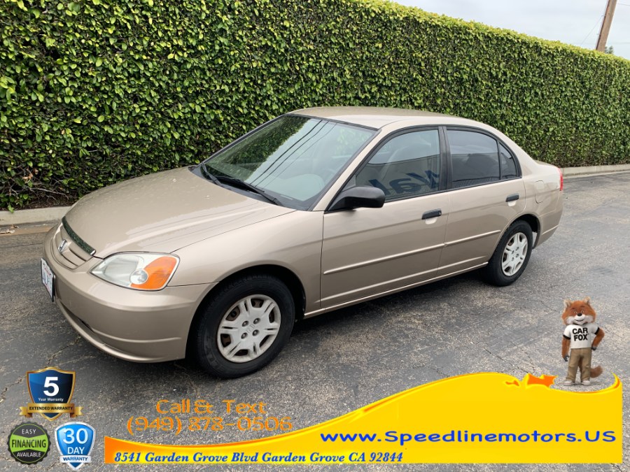 2001 Honda Civic 4dr Sdn LX Auto w/Side Airbags, available for sale in Garden Grove, California | Speedline Motors. Garden Grove, California 2001 Honda Civic 4dr Sdn LX Auto w/Side Airbags, available for sale in Garden Grove, California | Speedline Motors. Garden Grove, California