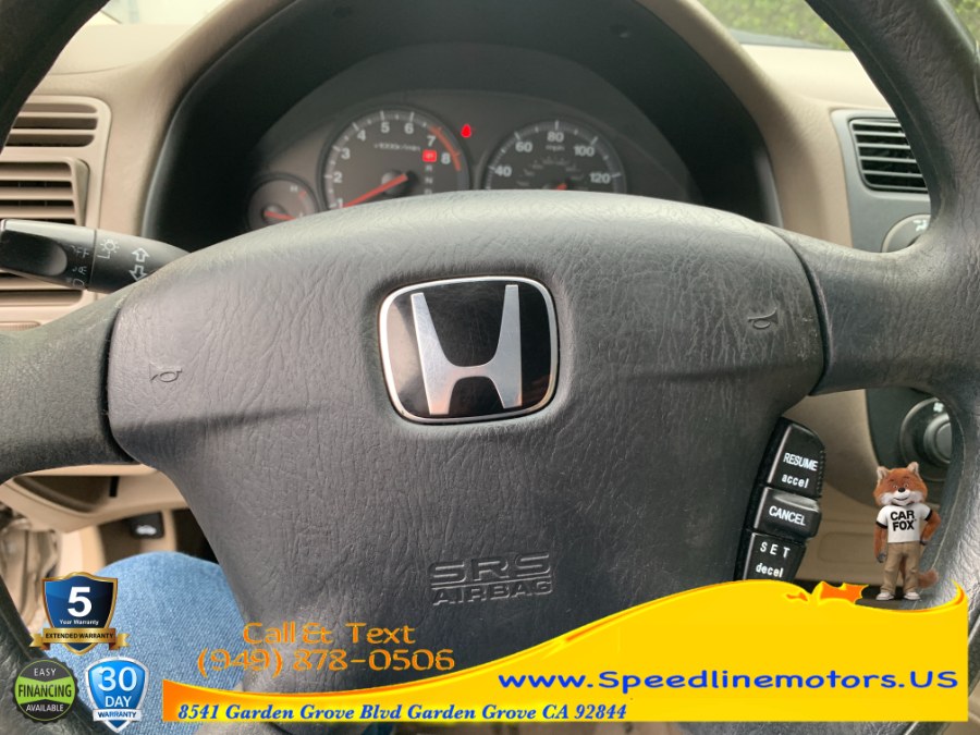 2001 Honda Civic 4dr Sdn LX Auto w/Side Airbags, available for sale in Garden Grove, California | Speedline Motors. Garden Grove, California 2001 Honda Civic 4dr Sdn LX Auto w/Side Airbags, available for sale in Garden Grove, California | Speedline Motors. Garden Grove, California