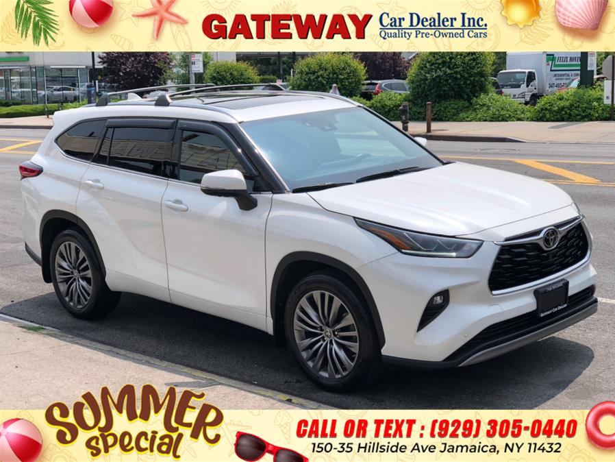 2021 Toyota Highlander Platinum AWD (Natl), available for sale in Jamaica, New York | Gateway Car Dealer Inc. Jamaica, New York 2021 Toyota Highlander Platinum AWD (Natl), available for sale in Jamaica, New York | Gateway Car Dealer Inc. Jamaica, New York