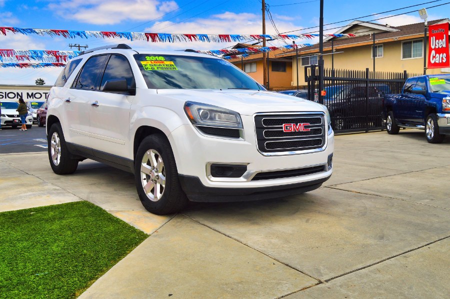 2016 GMC Acadia FWD 4dr SLE w/SLE-1, available for sale in Moreno Valley, California | Fusion Motors Inc. Moreno Valley, California 2016 GMC Acadia FWD 4dr SLE w/SLE-1, available for sale in Moreno Valley, California | Fusion Motors Inc. Moreno Valley, California