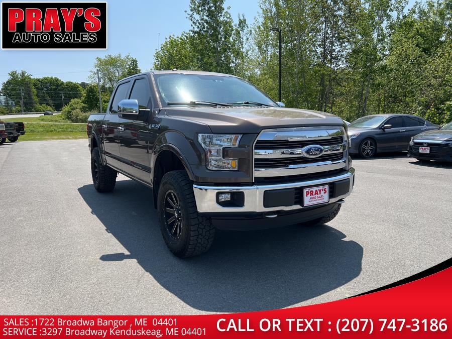 2016 Ford F-150 4WD SuperCrew 145" Lariat, available for sale in Bangor , Maine | Pray's Auto Sales . Bangor , Maine