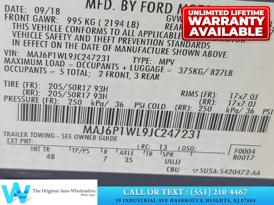 2018 Ford EcoSport Titanium 4WD, available for sale in Hasbrouck Heights, New Jersey | AW Auto & Truck Wholesalers, Inc. Hasbrouck Heights, New Jersey 2018 Ford EcoSport Titanium 4WD, available for sale in Hasbrouck Heights, New Jersey | AW Auto & Truck Wholesalers, Inc. Hasbrouck Heights, New Jersey