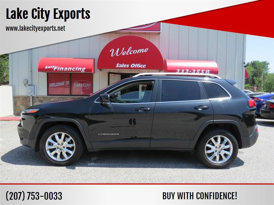2015 Jeep Cherokee Limited 4x4 4dr SUV, available for sale in Auburn, Maine | Lake City Exports Inc. Auburn, Maine