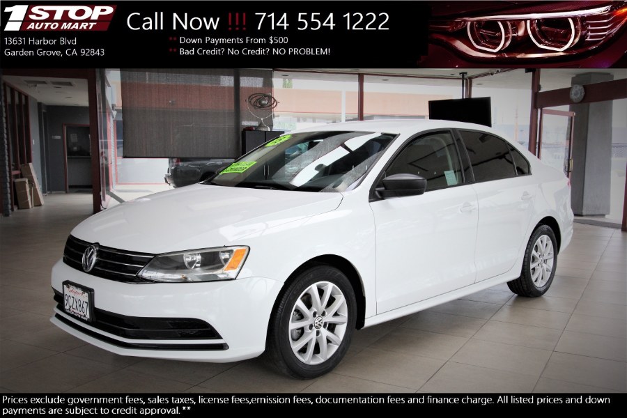 2015 Volkswagen Jetta Sedan 4dr Auto 1.8T SE w/Connectivity PZEV, available for sale in Garden Grove, California | 1 Stop Auto Mart Inc.. Garden Grove, California 2015 Volkswagen Jetta Sedan 4dr Auto 1.8T SE w/Connectivity PZEV, available for sale in Garden Grove, California | 1 Stop Auto Mart Inc.. Garden Grove, California