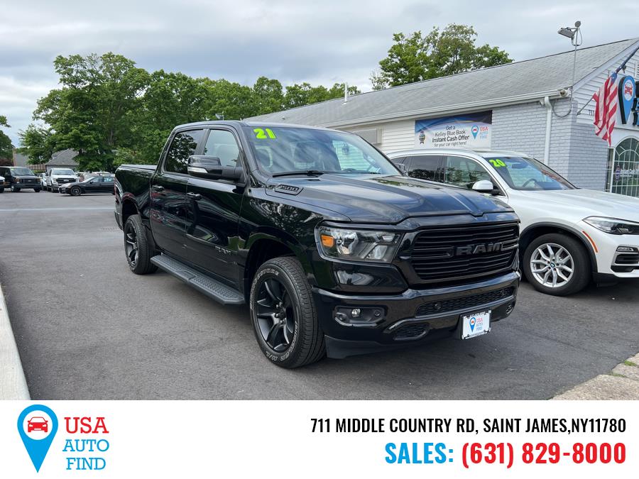 2021 Ram 1500 Big Horn 4x4 Crew Cab 5''7" Box, available for sale in Saint James, New York | USA Auto Find. Saint James, New York