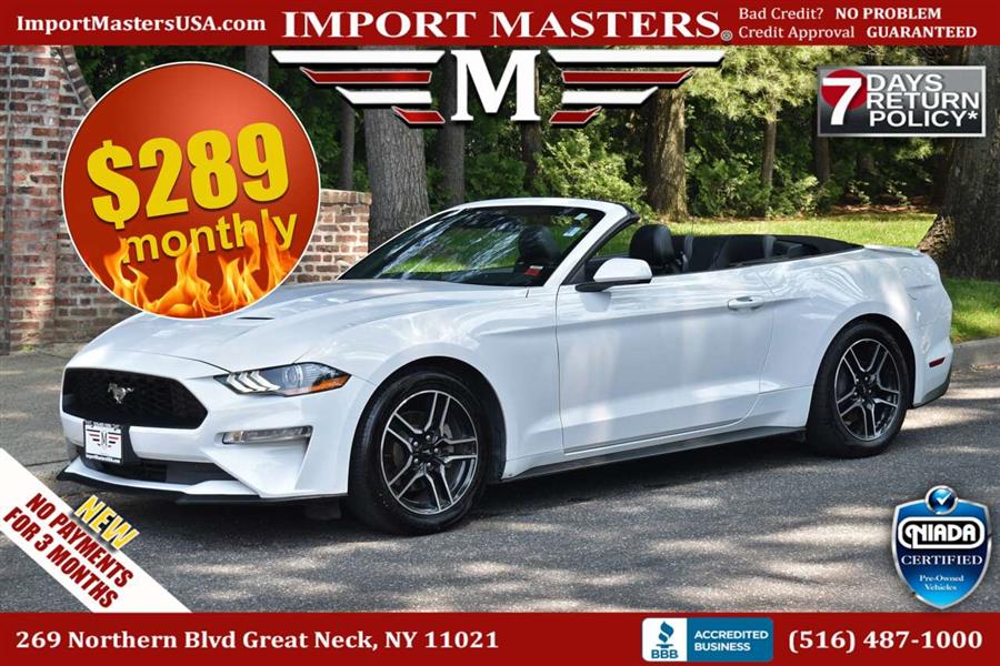 2021 Ford Mustang EcoBoost Premium 2dr Convertible, available for sale in Great Neck, New York | Camy Cars. Great Neck, New York