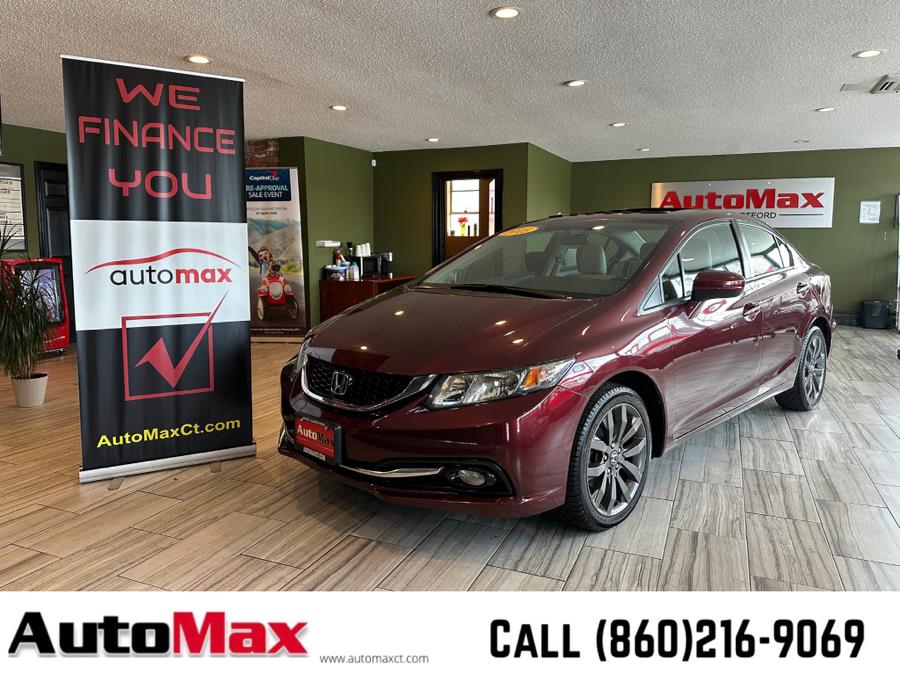 2015 Honda Civic Sedan 4dr CVT EX-L, available for sale in West Hartford, Connecticut | AutoMax. West Hartford, Connecticut