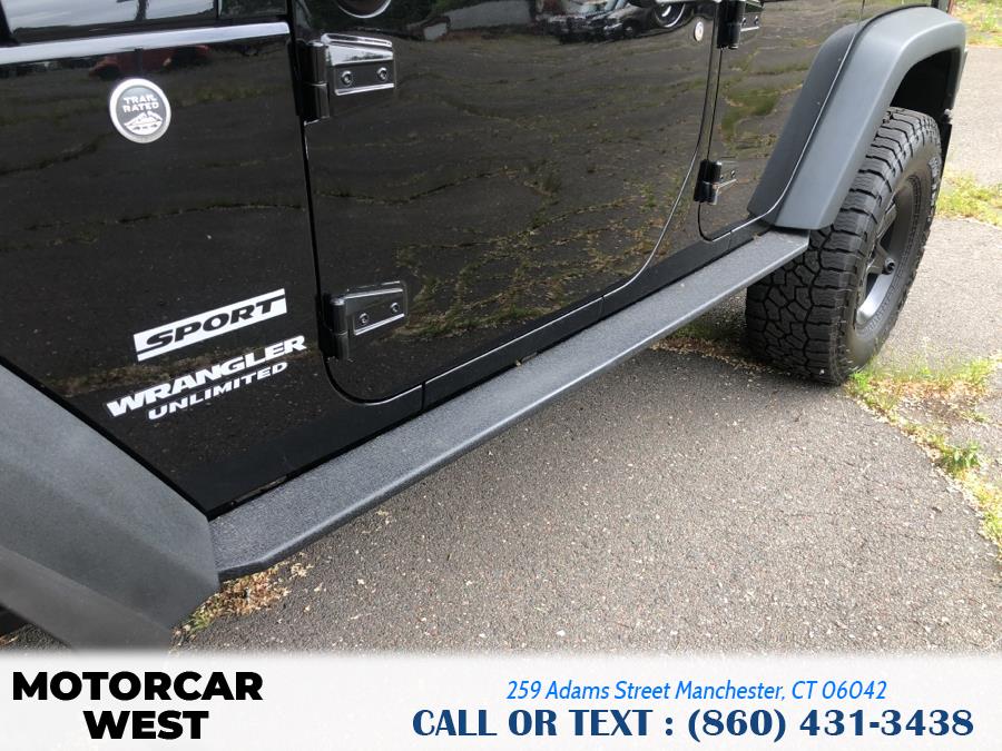 2016 Jeep Wrangler Unlimited 4WD 4dr Sport, available for sale in Manchester, Connecticut | Motorcar West. Manchester, Connecticut 2016 Jeep Wrangler Unlimited 4WD 4dr Sport, available for sale in Manchester, Connecticut | Motorcar West. Manchester, Connecticut