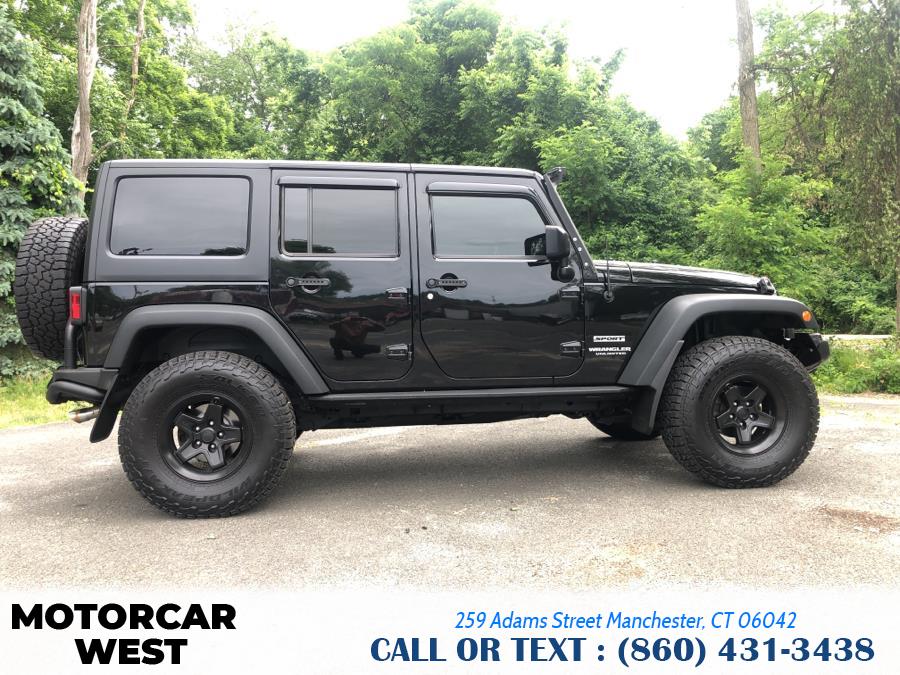 2016 Jeep Wrangler Unlimited 4WD 4dr Sport, available for sale in Manchester, Connecticut | Motorcar West. Manchester, Connecticut 2016 Jeep Wrangler Unlimited 4WD 4dr Sport, available for sale in Manchester, Connecticut | Motorcar West. Manchester, Connecticut