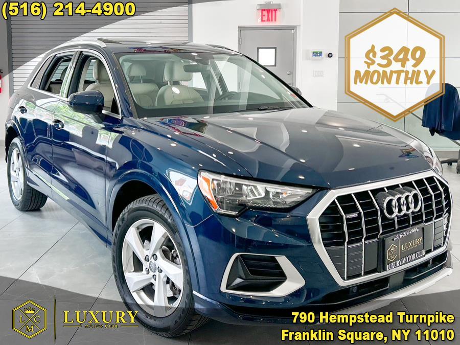 2020 Audi Q3 Premium 45 TFSI quattro, available for sale in Franklin Square, New York | Luxury Motor Club. Franklin Square, New York 2020 Audi Q3 Premium 45 TFSI quattro, available for sale in Franklin Square, New York | Luxury Motor Club. Franklin Square, New York