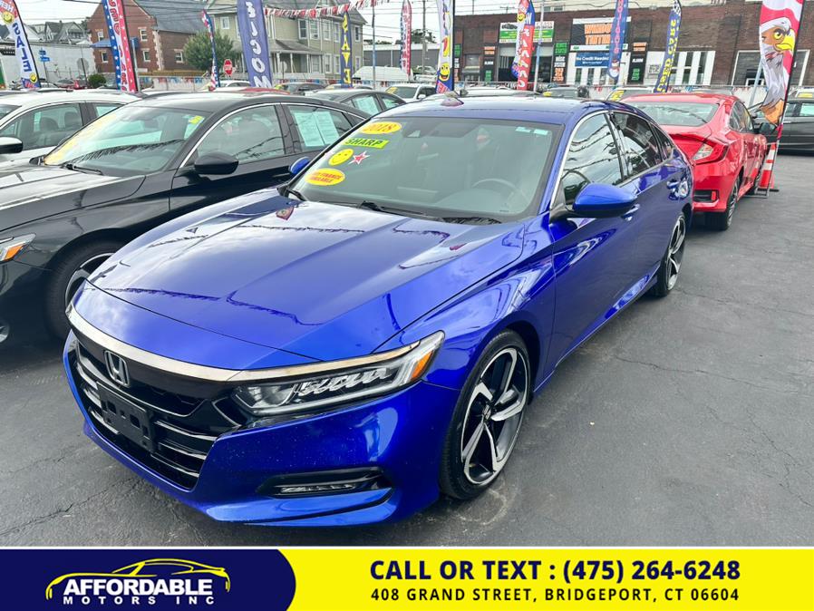 2018 Honda Accord Sedan Sport 1.5T Manual, available for sale in Bridgeport, Connecticut | Affordable Motors Inc. Bridgeport, Connecticut