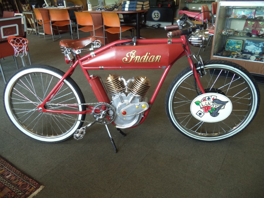 2023 INDIAN 1913 Board Track Racer Replica E-Bike, available for sale in Naugatuck, Connecticut | Riverside Motorcars, LLC. Naugatuck, Connecticut