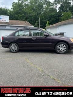 2001 Honda Civic EX 4dr Sedan, available for sale in Vernon Rockville, Connecticut | Vernon Motor Cars. Vernon Rockville, Connecticut 2001 Honda Civic EX 4dr Sedan, available for sale in Vernon Rockville, Connecticut | Vernon Motor Cars. Vernon Rockville, Connecticut