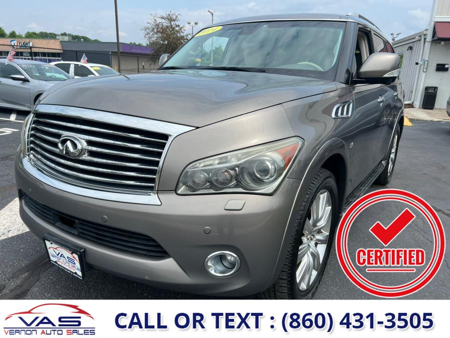 2014 INFINITI QX80 4WD 4dr, available for sale in Manchester, Connecticut | Vernon Auto Sale & Service. Manchester, Connecticut