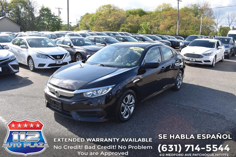2016 Honda Civic LX, available for sale in Patchogue, New York | 112 Auto Plaza. Patchogue, New York 2016 Honda Civic LX, available for sale in Patchogue, New York | 112 Auto Plaza. Patchogue, New York